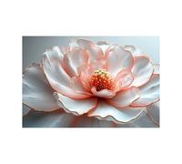 AMXBZC Abstract Landscapes Wall Art Prints Beautiful Blooming Flowers Mountain Themed Wall Decor,for Living Room Home Prints and Bedroom Botanical Decor(Pink 39)-50x70cm Unframed