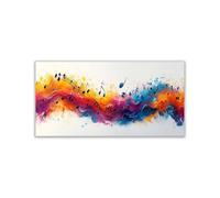 AMXBZC Landscapes Wall Art Prints Abstract Graffiti Music Mountain Themed Wall Decor,for Home Art Prints and Botanical Decor for Bedroom(purple)-20x30cm Unframed