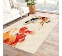 AMXBZC Living Room Area Rugs Cute Animal Bathroom Rug Washable Abstract Large Soft Indoor - Modern Low Pile Carpet for Bedroom Dining Room Farmhouse Home Office(beige)-210x300cm