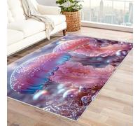 AMXBZC Modern Indoor Soft Area Rug Beautiful Marine Creatures for Living Room, Hallway, Entryay, Dining, Bedroom, Office, Kitchen, boy Home Dorm Decor Aesthetic(purple)-240x300cm
