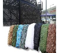 AMXFS sun sail Camouflage Net 2x6m - Black camouflage sun protection nets Party decoration camouflage sun protection Net Privacy Cover Customizable Car Covers Woodland Army