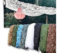 AMXFS sun sail Camouflage Net 3x7m - White camouflage sun protection nets Party decoration camouflage sun protection Net Privacy Cover Customizable Car Covers Woodland Army