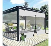 AMXFS Transparent PVC Tarpaulin - 0.55 mm, 530 g/m², Waterproof & Weatherproof - 1 x 1 m Rain Cover for Gazebo, Balcony & Garden Furniture