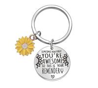 AMXJB Sometimes You Forget You're Awesome So This Is Your Reminder Keyring Keychain for Women Men Inspirational Keychain Thoughtful Gift for Daughter Son Brother Sister Coworker Best Friend