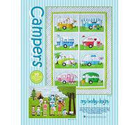 Amy Bradley Designs ABD269 Campers Quilt Pattern, Blue