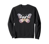 Amy Butterfly - Personalized Cute Name Word Art Sweatshirt