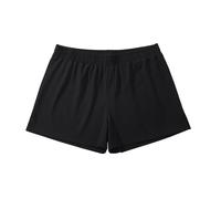 Amy Coulee Mens Pyjamas Shorts Cotton Lounge Shorts 3 Inch Pyjama Bottoms Breathable Nightwear (Black, S)