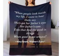 Amy Grant Fathers Eyes Blanket for Women Luxury Throw Blanket Large for Settee Personalised Christmas Birthday Gifts 70x80inch(180x200cm)