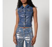 Amy Lynn Soho Coated Denim Waistcoat