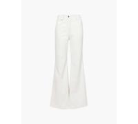 Amy Lynn Womens White Lupe Metallic Faux-leather Trousers 12