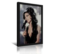 Amy Posters Winehouse Album Back to Black Poster Canvas Decorative Painting Modern Aesthetic Decorative Painting Bedroom Living Room Art Poster 12x18inch(30x45cm) Black Frame-style-11