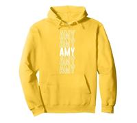 Amy Pullover Hoodie, Adult Unisex, Lemon Yellow, X-Large