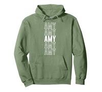 Amy Pullover Hoodie, Adult Unisex, Sage Green, Medium