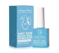 Amy Sam Magic Nail Gel Polish Remover 15ml, Professional Nail Gel Remover, Salon friendly, Quick and safe Soak-off for Gel, Acrylic, UV-No Acetone, No Damage, Easy 2-4 Minutes Removal-Manicure