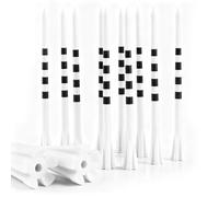 Amy Sport Extra Long Golf Tees Plastic 4 Inch or 5 Inch 30 Pack, 5 Prong Unbreakable & Consistent Height Tees, Driving Range Tee Easy to Find in White Pink Green for Men Women (White, 4 Inch)