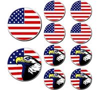 Amy Sport Golf Ball Markers for Men Women 10 Pack Assorted Patterns fits All Magnetic Golf Tools Alloy Mark