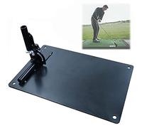 Amy Sport Golf Practice Plate Swing Plan Trainer Alignment Stick Holder Durable Metal Training Equipment Golfing Accessory (1 Pack Standard)