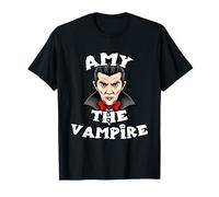 Amy The Vampire T-Shirt Halloween Simple Costume T-Shirt