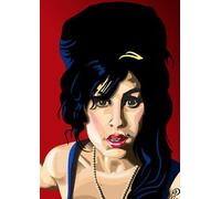 amy winehouse ANDY WARHOL - PORTRAIT SHOT - A3 Poster