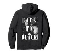 Amy Winehouse Back To Black Soul Music by Rock Off Pullover Hoodie