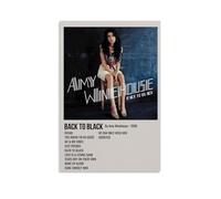 Amy Winehouse Back to BlackPoster Canvas Art Oil Painting Wall Painter Home Decorative Music Album Celebrity Decorative Painting Classical Decorative Wall ArtUnframe-style-2608x12inch(20x30cm)