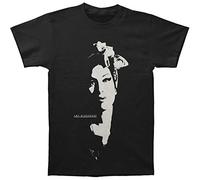 Amy Winehouse Black L Ringspun Cotton Jersey Soft Touch Scarf Portrait Graphic T-Shirt