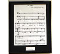AMY WINEHOUSE/FRAMED SONGSHEET/VALERIE (Can be personalised)