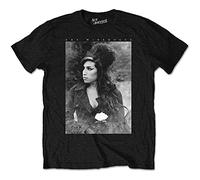 Amy Winehouse Men's Flower Portrait T-Shirt, Black, XX-Large