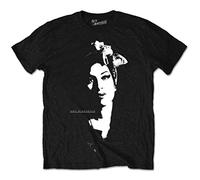 Amy Winehouse Scarf Portrait Official Tee T-Shirt Mens Unisex (X-Large) Black