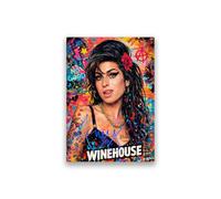 Amy Winehouse Signed Poster Print - Limited Edition Autograph Fan Gift - Collectible Memorabilia Wall Art Merchandise - Jazz Soul Legend Back To Black (A4 Unframed)