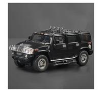 AMYALIN Diecast Model Vehicles 1:18 For Hummer H2 For Highway 61 Car Alloy Diecast Model Vehicles(Black)