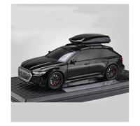 AMYALIN Diecast Model Vehicles 1:24 For Audi RS6 Diecast Metal Alloy Car Model Collection(Black)