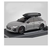 AMYALIN Diecast Model Vehicles 1:24 For Audi RS6 Diecast Metal Alloy Car Model Collection(Gray)