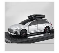 AMYALIN Diecast Model Vehicles 1:24 For Audi RS6 Diecast Metal Alloy Car Model Collection(Silver)