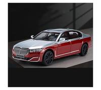 AMYALIN Diecast Model Vehicles 1:24 For BMW 760Li Alloy Metal Diecast Car Model Display Ornaments(Red)