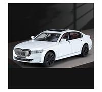AMYALIN Diecast Model Vehicles 1:24 For BMW 760Li Alloy Metal Diecast Car Model Display Ornaments(White)