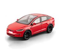 AMYALIN Diecast Model Vehicles 1:24 For Tesla For Model X Diecast Metal Alloy Car Model Collection(Red)