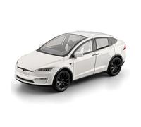AMYALIN Diecast Model Vehicles 1:24 For Tesla For Model X Diecast Metal Alloy Car Model Collection(White)