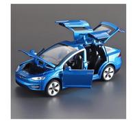 AMYALIN Diecast Model Vehicles 1:32 For Tesla For Model X Alloy Metal Diecast Car Model Display Ornaments(Blue)