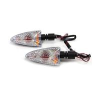 AMYALIN Motorcycle Indicators Motorcycle Front Flasher Indicator Turn Signal Light For Triumph For Tiger 800 1050(Clear)