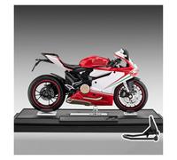 AMYALIN Motorcycle Model 1:12 For Ducati 1199 Motorcycle Simulation Alloy Model Collection Display(Red white)