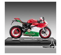 AMYALIN Motorcycle Model 1:12 For Ducati 1199 Motorcycle Simulation Alloy Model Collection Display(Red green)