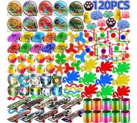 AmyBenton 120Pcs Party Bag Fillers for Kids, Bulk Assorted Party Favours, Classroom Rewards & Giveaways, Pass the Parcel Prizes, Goodie Bag Pinata Fillers Toys for Kids Boys Girls
