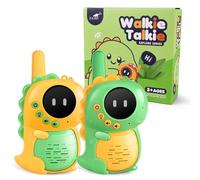 AmyBenton Dinosaur Walkie Talkies Kids, Dinosaur Toy for 3-8 Year Old Boys, Outdoor Walkie Talkies for Travel Camping Playground, Xmas Birthdays Gifts for Boys and Girls