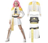 Amycute Kpop Demon Hunting Costumes for Girls Kids, Girls Pop Star Hunter Idol Mira Zoey Rumi Stage Costume Outfits Stage Performance Suit Fancy Dress Up (Mira 01,4-5 Years)