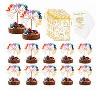 Amyhill 18 Set Indian Return Gift for Pooja Colorful Crystal Tree