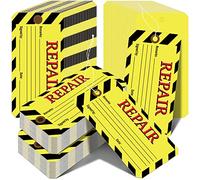 Amyhill 240 Pack Repair Tags Yellow Maintenance Required Tags with Wire Production Quality Control with 8 Inch Attached Cotton String, 2.6 x 5.3 Inch