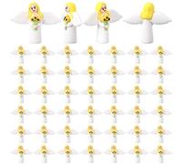 Amyhill 50 Pcs Mini Guardian Angel Statue, Angel Figurine Holding Sunflower | Mini Holy Guardian Angel, Religious Christian Gifts, for Sunday School Rewards, Church Events & Thanksgiving Favors