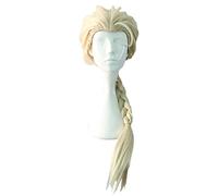 AMYHOME Women's Cosplay Wig Halloween Wig Party Wigs Long Light Blonde for Disney Movies Frozen Snow Queen Elsa, Blonde