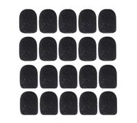Amykite 20PCS Mini Microphone Cover,Microphone Windscreen Foam Cover,Noise Reduction and Protection,for Lapel Headset Microphone or Other Variety of Microphone (Black)